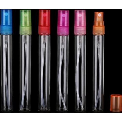 Wholesale 10ml Mini Atomizer Perfume Bottle Empty Liquid Tonic Essential Oil Bottles For Travel LX1066