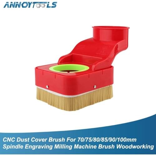 Spindle Dust Shoe Vacuum Cleaner Woodworking Cover for CNC Router Engraving Milling Machine