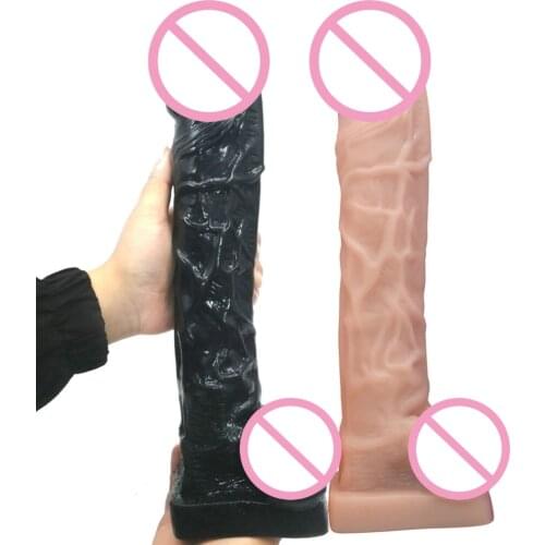 37cm Realistic Dildo Suction Silicone 14.56 Inch Penis Lifelike Sex Toys for Women Men Adult Product Masturbator for Sex Machine