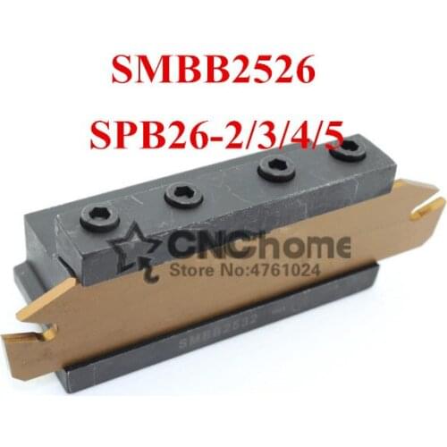 1PCS SPB26-2/3/4/5 NC cutter bar and 1PCS SMBB2526 CNC turret set Lathe cutting Tool Stand Holder For SP Lathe Machine