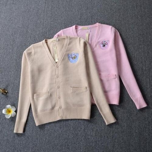School JK Uniform British Style Students Knitted Cardigan Sweaters Long-sleeved Knitting Coat For Girls Anime Cosplay Costumes