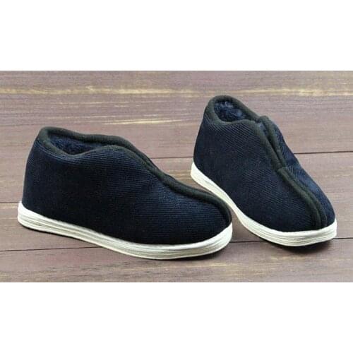 Unisex winter warm handmade cotton shaolin monk shoes tai chi sneakers kung fushoes lay meditation shoesblue