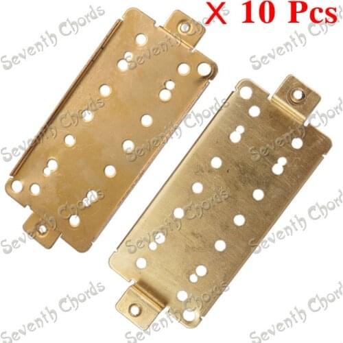 10 Pcs Brass 7 StrIng Pickup Humbucker Baseplate for Electric Guitar Replacement parts / Pole Spacing: 58mm & 62mm