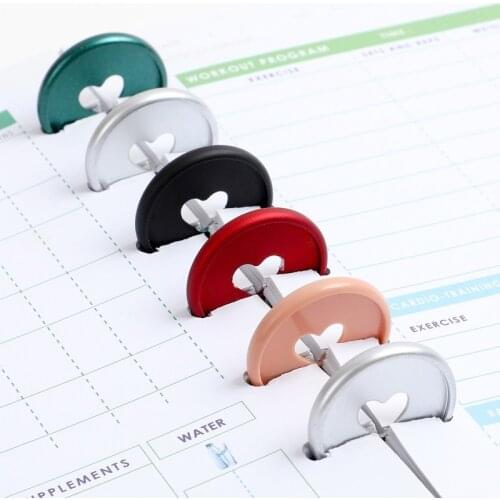 12PCS 35mm frosted binding ring binding buckle plastic loose-leaf coil 360 degree foldable plastic disc buckle