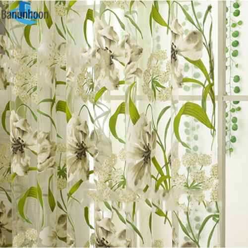 2019 Special Offer Perspective Woven Office Cortina New Classical Burnout Flower Tulle For Treatments Bedroom Sheer Drape Panel