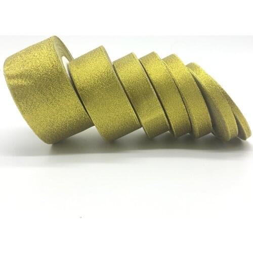 6mm 10mm 15mm 20mm 25mm 38mm 50mm(1Roll 25yds)Golden Silk Satin Ribbon Wedding Party Decoration Invitation Card Gift Packing