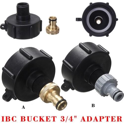3Style Adapter IBC Tank to Plug Garden Container Water Tank Connection S60x6 3/4 inch For IBC Tons of Barrels Water Tanks
