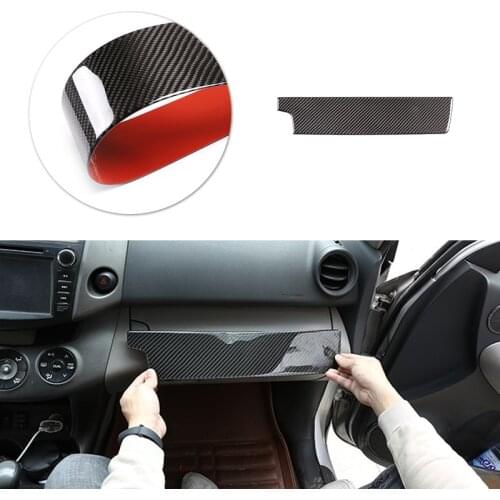Car Carbon Fiber Center Control Copilot Dashboard Panel Cover Trim For Toyota Rav4 RAV 4 2006 2007 2008 2009 2010 2011 2012