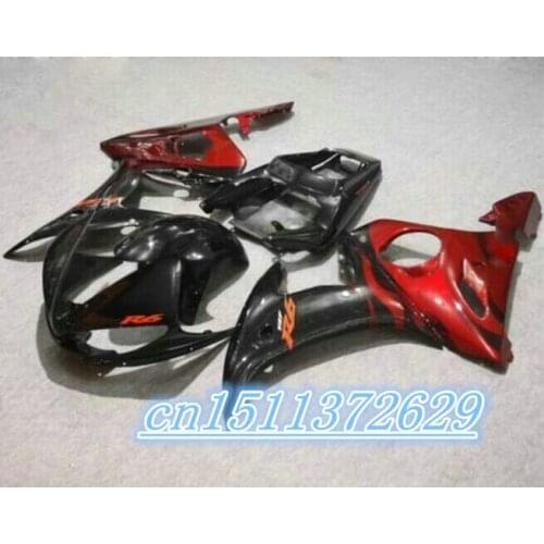 Bo high quality YZF R6 2003 2004 2005 fairing kits YZF R6 fairing kit 03 04 05 for red white