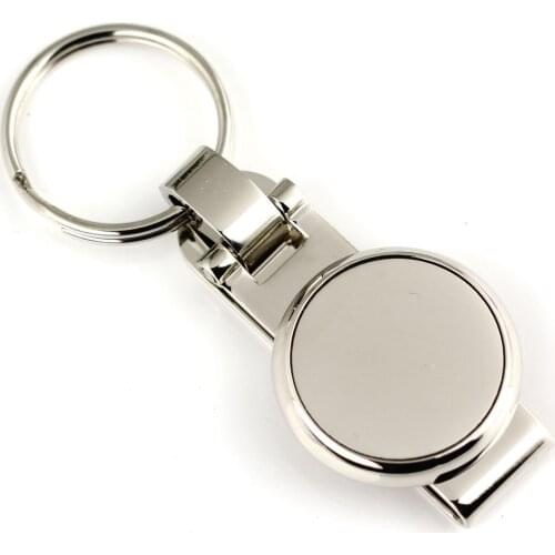 Round keychain waist hanging key chain key holder through belt high quality portachiavi chaveiro llaveros hombre free shipping