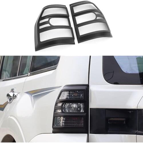 Black matte Rear lamp Cover Fit For Mitsubishi Pajero V93/V97 2007-2020 Exterior Modification Taillight Trim Parts