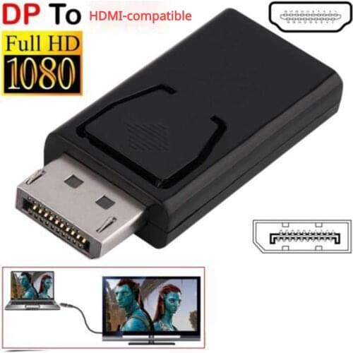 Display port DP Max 4K 30Hz male to HDMI-compatible female adapter black high quality converter for HDTV projector