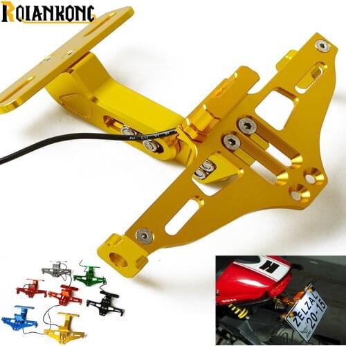 For Aprilia RSV MILLE RSV4 1000 R RR Factory APRC ABS Motorcycle License Plate Bracket Licence Plate Holder Frame Number Plate