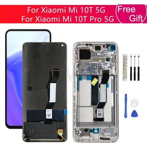 For Xiaomi Mi 10T 5G LCD Display Touch Screen Digitizer Assembly For Xiaomi mi 10t Pro 5g Lcd Replacement Parts 6.67"