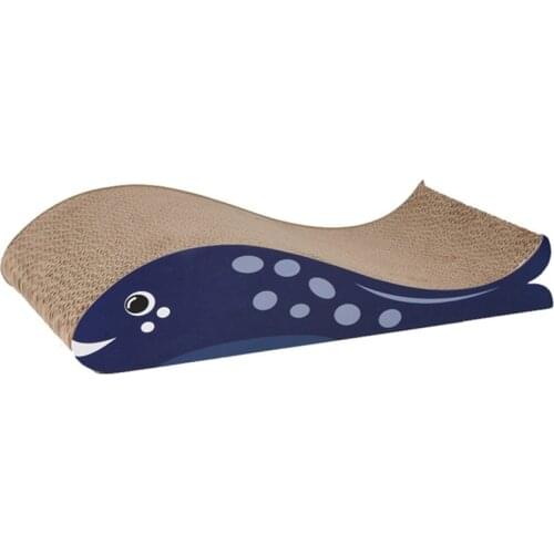 Legendog Cat Scratch Board Kitten Scratcher Pad Funny Whale Shape Cat Scratch Pad Kitten Scratching Board Cat Toy Product