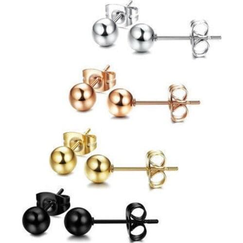 Minimalism Little Stud Earrings Fashion Punk Jewelry Multiple Sizes Optional Womens Daily Party Wear Accessories Popular Gifts
