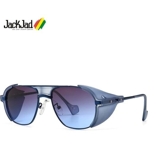 JackJad 2021 Fashion SteamPunk Style Side Shield Sunglasses Men ins Popular Cool Brand Design Sun Glasses Oculos De Sol 86225