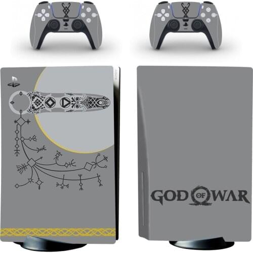 God of War PS5 Standard Disc Edition Skin Sticker Decal Cover for PlayStation 5 Console & Controller PS5 Skin Sticker Vinyl