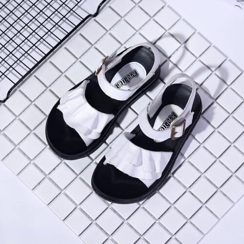 2020 new summer baby girl breathable non-slip flower sandals toddler soft-soled shoes size 26-41