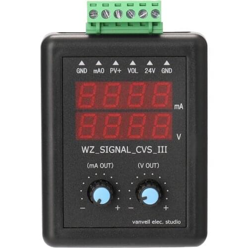 Brand New 4-20mA 0-10V Signal Generator 24V Current Voltage Transmitter Signal Source Constant Current Source with Display