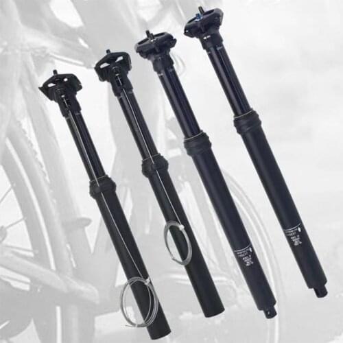 ZOOM Dropper Seat Post Height Adjustable Seatpost Carbon Travel 100MM MTB External Routing bike seatpost Hidraulico30.9/31.6mm
