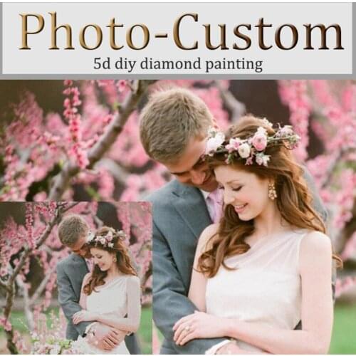 DIY 5D Private Photo Custom Full Drill Square Diamond Painting Crystal Rhinestone by Number Embroidery Pictures Home Wall Decor