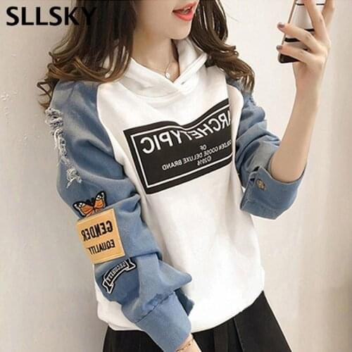 SLLSKY Women's Sweatshirts With Inscriptions
