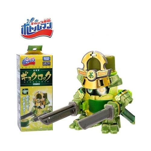 Takara Tomy Bottle Man Switch BOT-03 MechWarrior launch bottle cap boy toy Japan edition genuine Birthday Present For Child