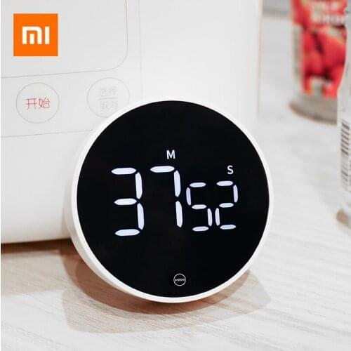 Xiaomi Miiiw Rotating Timer Brightness Adjustable Magnetic LED Digital Display Portable Simple Kitchen Cooking Alarm Clock