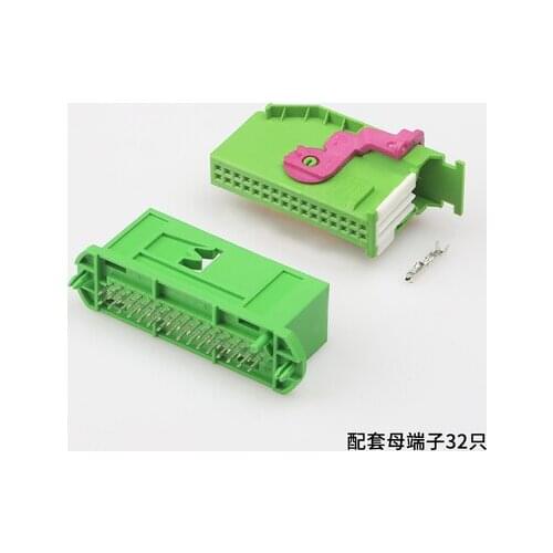 1pcs Car instrument plug 32P Car connector green