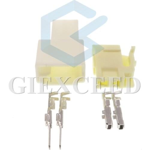 2 Sets 2 Pin 7283-1026 Female Male Auto Car Audio Speaker Wire Cable Sockets For Toyota