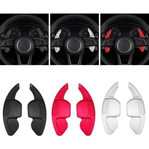 2 Pcs Car Steering Wheel Shift Paddle Shifter Extended DSG For Audi A3 A4L A5 A6 A7 A8 S5 Q5 Shift Paddle Blade Car Accessories