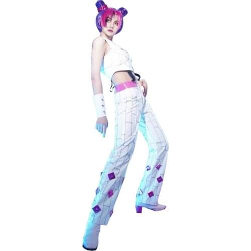 2020 JoJos Bizarre Adventure Jolyne Cujoh Kujo Cosplay Costumes Custom Made