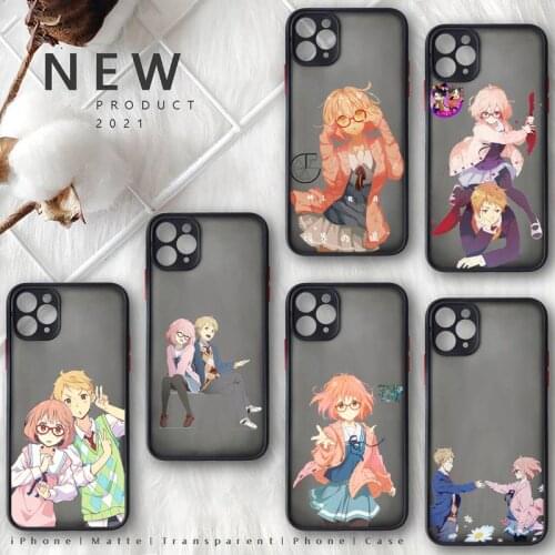 Kyoukai no Kanata couple Phone Case Matte Transparent for iphone 11 12 pro mini XS XR X max 7 8 plus TPU Mobile bags coque shell