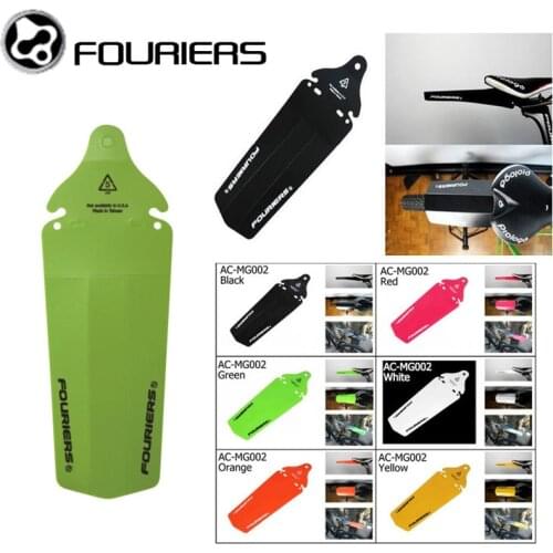 1pcs Fouriers Black Rear Fenders Saddle Rail Fender Mud Guards for MTB DH Fixed Gear Mudguard PP Free Shipping