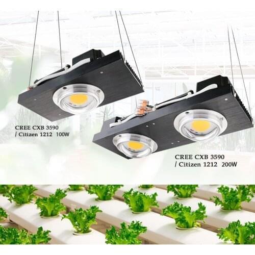 CREE CXB3590 COB LED Grow Light Full Spectrum 100W 200W Citizen LED Plant Grow Lamp for Indoor Tent Greenhouses Hydroponic Plant