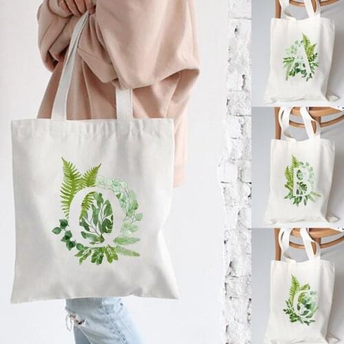 Feminina Shoulder Canvas Bags Large Capacity Wild Reusable Bag Summer Flower Letter Bolsa Cute Fun Handbag Women Bag Shopping