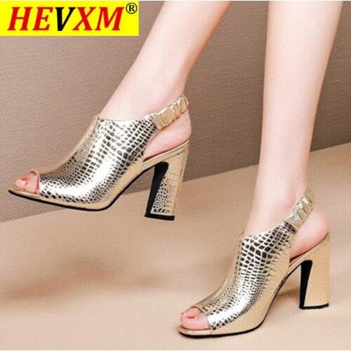 PU Women Thick Heels Sandals Woman Peep Toe Fashion Slip On Black Strap Ladies Shoes Pleated Platform Female Sandals Summer 2021