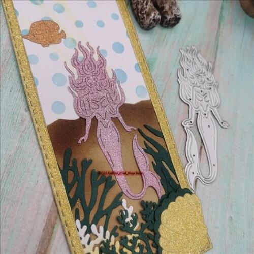 LIOJU Mermaid metal cutting dies cut die mold New Scrapbook paper craft knife mould blade punch stencils dies