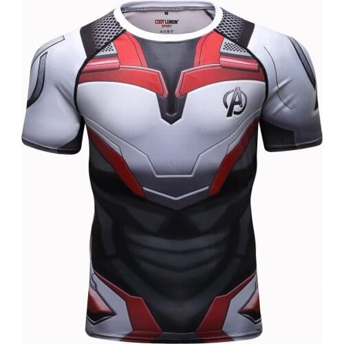 Cartoons Pattern Printed Short Sleeve Men Outdoor Fitness Sport Shirts Rash Guards Casual Tshirt 2021 Summer New