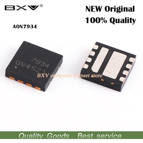 10pcs AON7934 AO7934 7934 QFN Logic level gate new original laptop chip free shipping