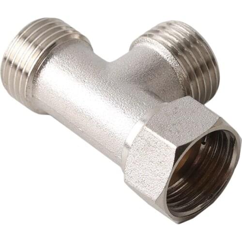 Diverter Valve 3 Way Water Separator Shower Tee Adapter Adjustable Shower Head Diverter Valve Bathroom Accessories