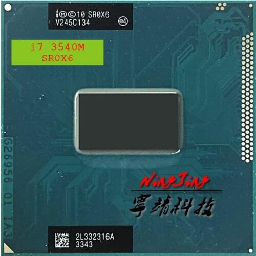 Intel Core i7-3540M i7 3540M SR0X6 3.0 GHz Dual-Core Quad-Thread CPU Processor 4M 35W Socket G2 / rPGA988B