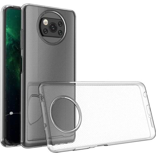 Crystal Clear Soft TPU Case for Xiami Poco X3 NFC F2 Pro Redmi Note 9 9S 9A 9C K30 Anti-scratch Phone Bag Cover