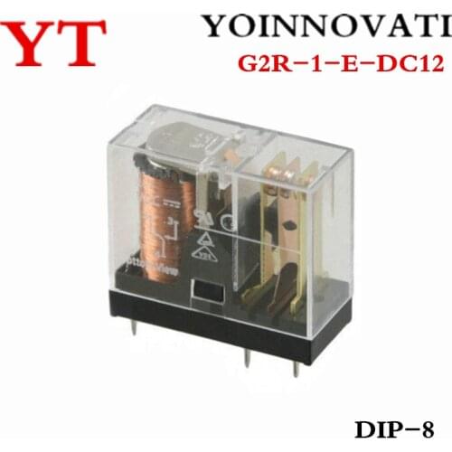 10pcs/lot G2R-1-E-DC12 G2R-1-E DC12 12VDC 16A 250V Relay Best quality