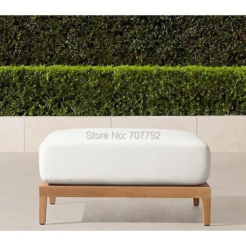 Best selling quality outdoor furniture wooden stool natural teak footstool