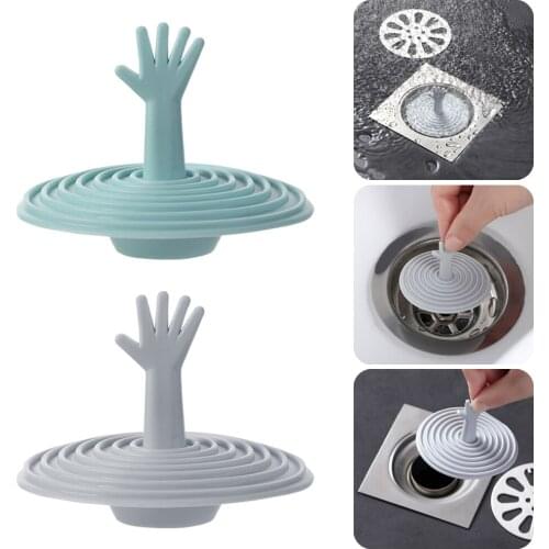 Silicone Drain Plug Bathtub Stopper Leakage-proof Drain Cover Sink Hair Stopper Tub Flat Plug Stopper Bathroom Accessories