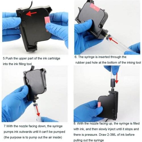 Universal Ink Cartridge Refill Tool for HP HP51640 51645 6615 HP45/15 Ink Cartridges Suction Kits
