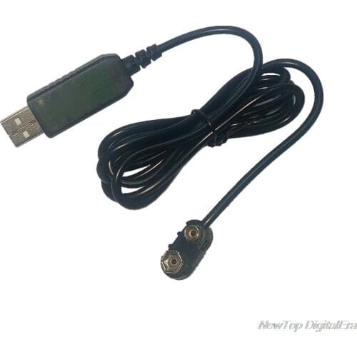 9V Battery Eliminator USB Cable 5V Boost to 9V Voltage Converter Step-up Volt Transformer DC Power Regulator Line For Multimeter