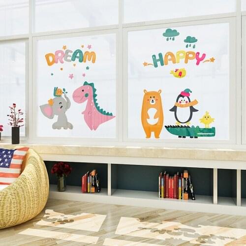 WS5 Kindergarten classroom environmental innovation layout stickers childrens room bedroom cartoon door wall decoration 3D